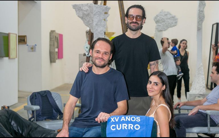 Carlos Guizar, Curro Borrego y Almudena Vallarta. GENTE BIEN JALISCO/ Jorge Soltero