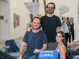 Carlos Guizar, Curro Borrego y Almudena Vallarta. GENTE BIEN JALISCO/ Jorge Soltero