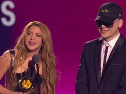 En la 24 edición de los Latin Grammys, triunfan en Shakira. ESPECIAL/ X