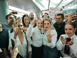 La mañana de este sábado 18 de noviembre, Claudia Sheinbaum llegó a Guadalajara. ESPECIAL