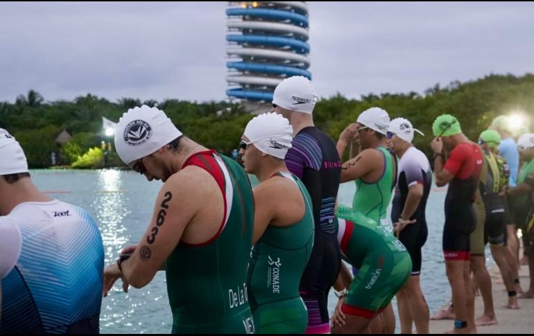 Un atleta perdió la vida tras un paro cardiorrespiratorio en el Triatlón de Xel-Há. ESPECIAL/ @XelHaPark