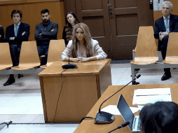 Shakira declarando ante las autoridades españolas. EFE