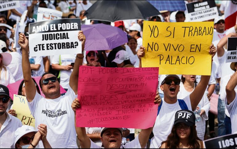 La extinción de los fidecomisos en el Poder Judicial ha ocasionado movilizaciones en todo el país. EL INFORMADOR/ H. Figueroa