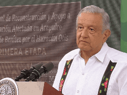 El Mandatario hizo un llamado a que las personas ayuden a sus familiares que viven en Acapulco a rehabilitar sus viviendas dañadas. ESPECIAL