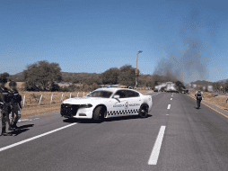 Elementos de diversas corporaciones de seguridad se trasladaron para prestar apoyo y patrullaje en la zona, por lo que ya fueron liberadas las vías de transporte. ESPECIAL