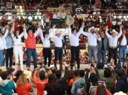 Con un lienzo charro abarrotado con 15 mil personas presentes, Gerardo Quirino Velázquez arrancó su precampaña para buscar la alcaldía de Tlajomulco. CORTESÍA