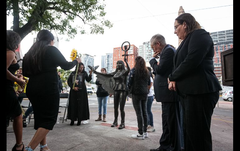 Hoy, a poco más de seis años del feminicidio, el Gobierno de Jalisco rindió disculpas públicas por el caso, en voz del secretario de gobierno, Enrique Ibarra Pedroza. EL INFORMADOR / H. Figueroa