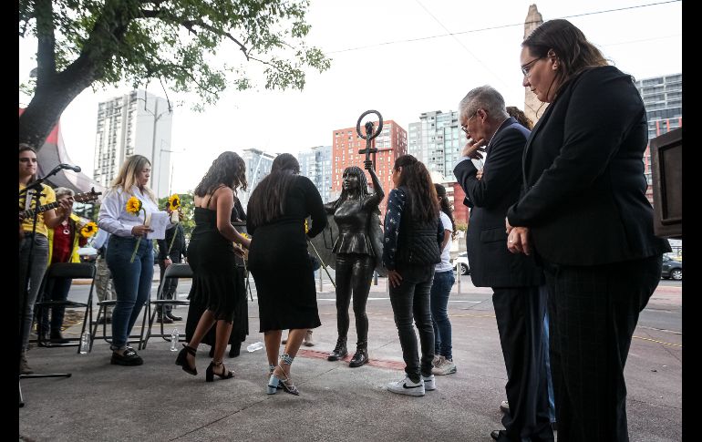 Hoy, a poco más de seis años del feminicidio, el Gobierno de Jalisco rindió disculpas públicas por el caso, en voz del secretario de gobierno, Enrique Ibarra Pedroza. EL INFORMADOR / H. Figueroa