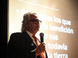 Habib Chamoun, presenta el libro “Los cuentos de mi abuela y otras historias” en el Museo de Arte de Zapopan. El INFORMADOR / Héctor Figueroa