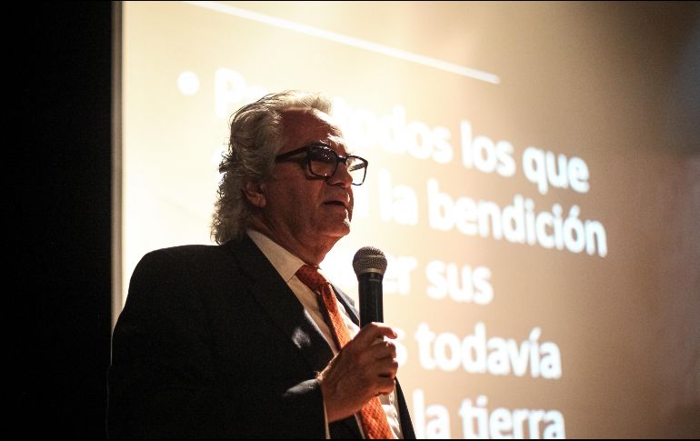 Habib Chamoun, presenta el libro “Los cuentos de mi abuela y otras historias” en el Museo de Arte de Zapopan. El INFORMADOR / Héctor Figueroa