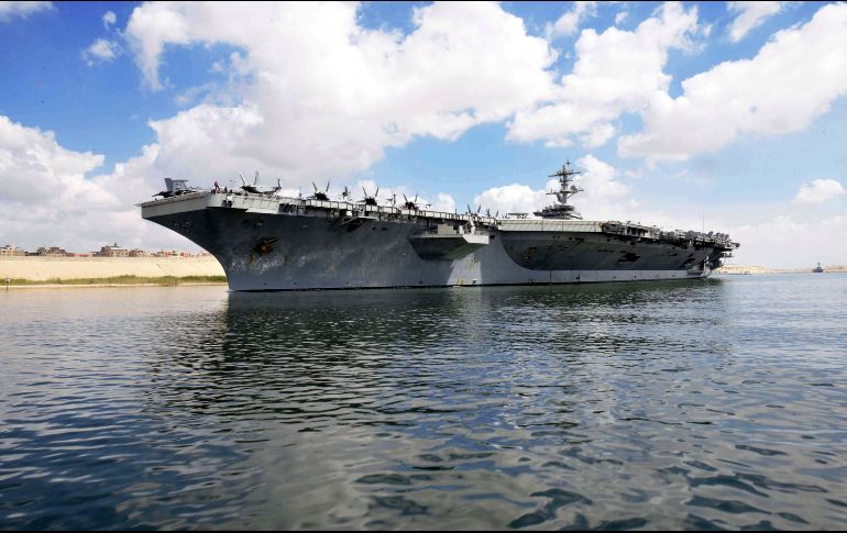 El portaaviones de Estados Unidos reprobó las acciones iraníes. EL INFORMADOR/ARCHIVO