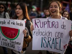 miles de manifestantes se hicieron presentes para demostrar su inconformidad con la guerra que azota a Medio Oriente. Efe.