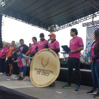 Celebran con reconocimiento las mil jornadas de la Vía RecreActiva