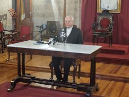 El líder religioso hizo énfasis en la problemática de las desapariciones. EL INFORMADOR/ J. Díaz.