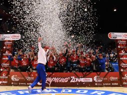 Astros de Jalisco  se coronó como campeón de zona dentro de la Liga Nacional de Baloncesto Profesional (LNBP). ESPECIAL/ Astros de Jalisco.