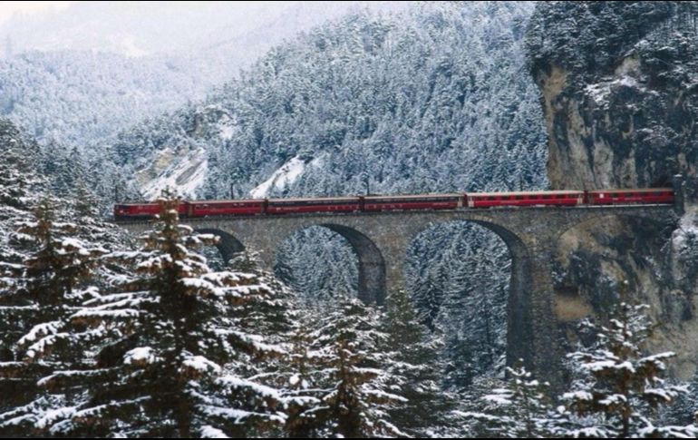 Durante invierno, el Chepe atraviesa paisajes nevados.ESPECIAL/Gobierno de México