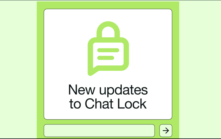 Podrás establecer un código diferente para cada uno de tus chats. X/@WhatsApp
