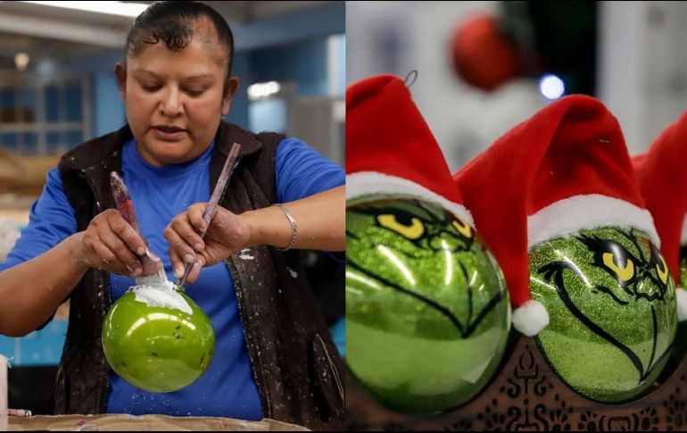 Una vez pintadas, algunas pasan al taller de decorado, debido a que necesitan detalles como lentes, barba, sombreros, moños u otras piezas. EFE / H. RÍOS