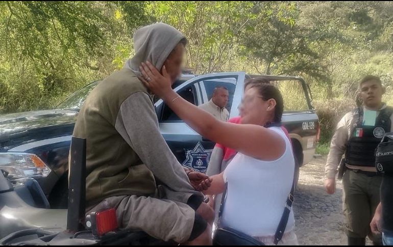 Durante tres días, un sujeto estuvo extraviado en la Barranca de Huentitán en Guadalajara. Cortesía Comisaria.