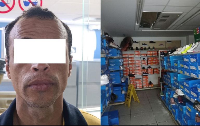 El detenido dijo llamarse José Antonio “N”, de 41 años y fue llevado ante el Ministerio Público. ESPECIAL / POLICÍA DE GUADALAJARA