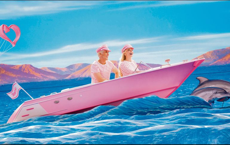 Margot Robbie y Ryan Gosling, protagonistas de la cinta. CORTESÍA