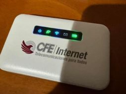 La CFE ha dado a conocer CFE MiFi, un modem portátil que facilita la creación de una red Wi-Fi de alta velocidad. ESPECIAL.