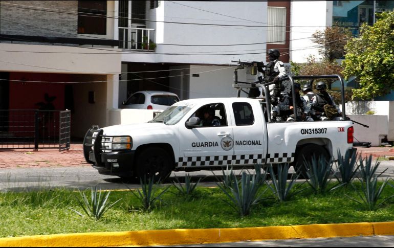 La Guardia Nacional abatió a dos delincuentes y lesionó a uno más. EL INFORMADOR/Archivo