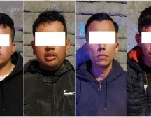 Los detenidos dijeron llamarse Raúl Yunikzi “N”, de 25 años, Eliu Atlai “N”, de 29; Arturo Isaí “N”, de 27 y Cristian Michel “N”, de 32 y fueron llevados ante el Ministerio Público. ESPECIAL / POLICÍA DE GUADALAJARA