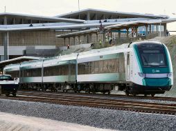 El día de hoy sábado 16 de diciembre el Tren Maya dio su primer viaje con turistas. EL INFORMADOR /EELG
