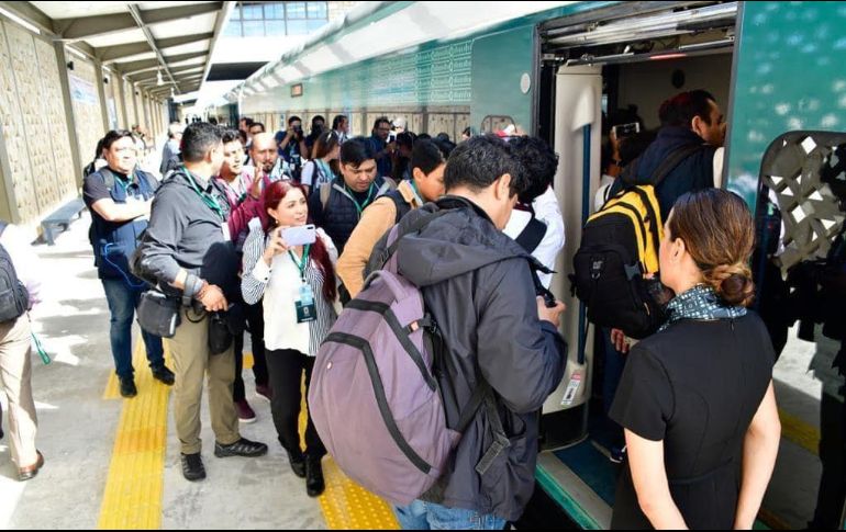 Viajes iniciales del Tren Maya sufren demora de 4 horas. ESPECIAL/ Gobierno de México
