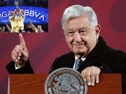 En la mañanera de hoy, el Mandatario federal destacó al América y reconoció lo hecho por los Tigres en la final. ESPECIAL / EFE e IMAGO7