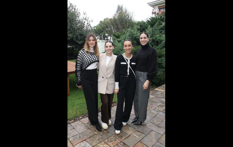 Daniella Rodríguez, Paola Arámbula, Camila Lemus y Dominique Gresati. GENTE BIEN JALISCO/ Esmeralda Escamilla
