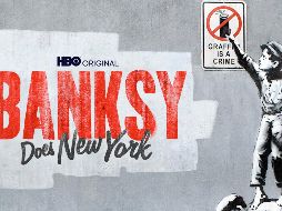 El artista callejero Banksy sufrió el hurto de su última obra en las calles de Londres. ESPECIAL / HBO Max