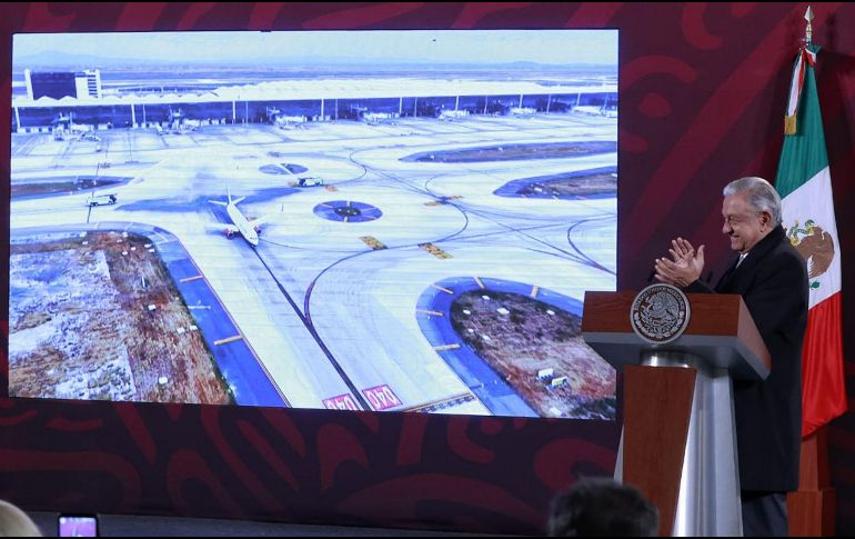 En la mañanera de hoy martes 26 de diciembre de 2023 se realizó la re-inauguración de esta aerolínea. SUN / RDB.