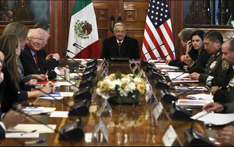 AMLO tuvo una reunión con una delegación de alto nivel, encabezada por el secretario de Estado de Estados Unidos, Antony Blinken. SUN/ B. Fregoso.