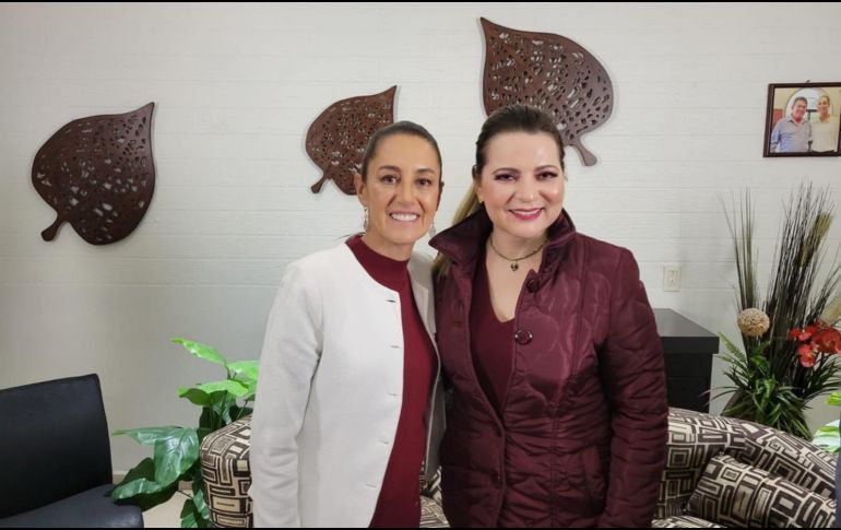 Tanto Sheinbaum como Delgadillo resaltaron la importancia de que llegue la 4T a Jalisco, principalmente para que haya coordinación entre el gobierno estatal y federal. EL INFORMADOR / M. HERNÁNDEZ