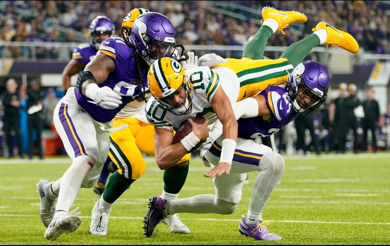 El quarterback de los Packers de Green Bay, Jordan Love, logró llevar a su equipo a conseguir el triunfo. AP