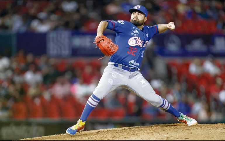 Alemao Hernández fue el abridor de los Charros, colgando argollas por espacio de cinco entradas de labor para quedarse con el triunfo. CORTESÍA/ Charros de Jalisco