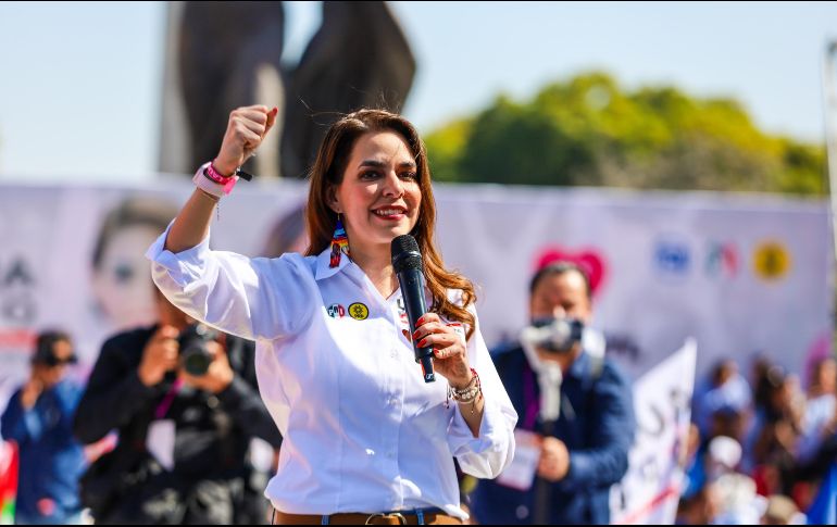 Laura Haro retó a los precandidatos de Morena y Movimiento Ciudadano para someterse a una prueba de polígrafo. EL INFORMADOR/ A. Navarro.