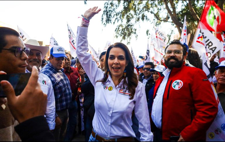 Laura Haro retó a los precandidatos de Morena y Movimiento Ciudadano para someterse a una prueba de polígrafo. EL INFORMADOR/ A. Navarro.