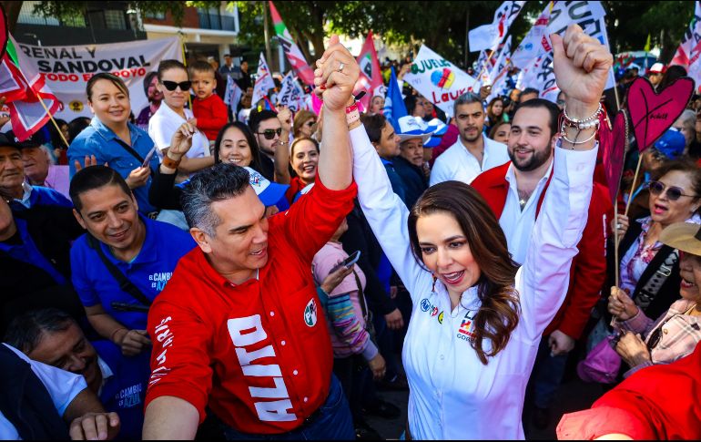 Laura Haro retó a los precandidatos de Morena y Movimiento Ciudadano para someterse a una prueba de polígrafo. EL INFORMADOR/ A. Navarro.