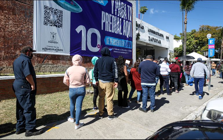 Todas las recaudadoras, durante enero y febrero, tendrán servicio los días sábado de 9:00 a 13:00 hrs. EL INFORMADOR/H.FIGUEROA