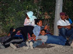 Personas migrantes denuncia abandono por parte de autoridades mexicanas. EFE/ C. LÓPEZ