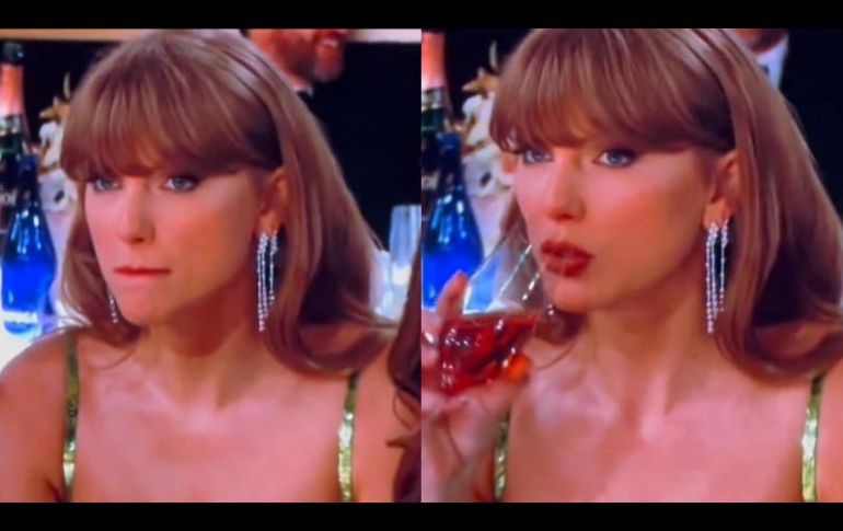 Taylor Swift, quien fue nominada en los Golden Globes 2024, fue objeto de burla del presentador. ESPECIAL