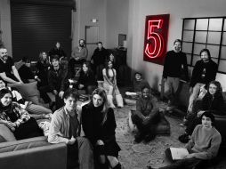 El elenco reunido de Stranger Things, listo para la última aventura. ESPECIAL/ Netflix