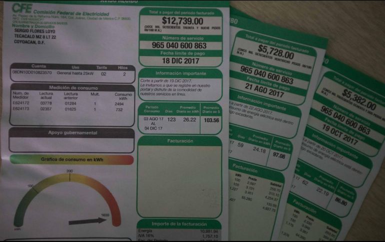 Con ello serán beneficiadas alrededor de 120 mil familias y se aplicará directamente al monto reflejado en los recibos de luz. SUN/ARCHIVO