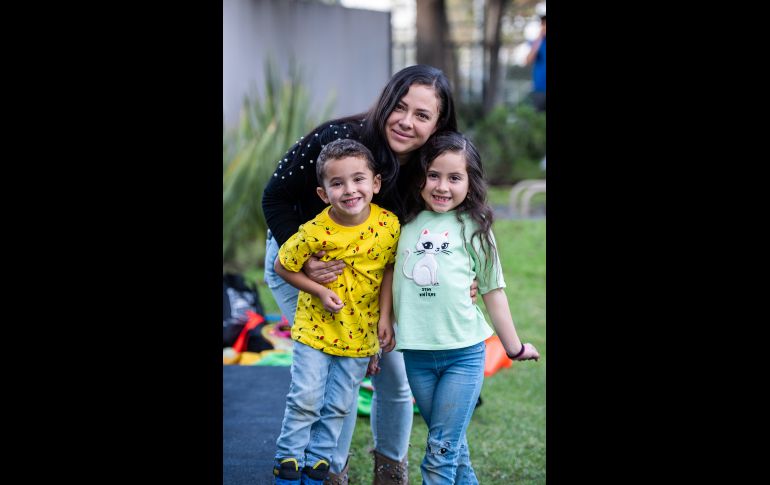 Matias Castellanos, Martis Orozco y Mía Castellanos. GENTE BIEN/SERVANDO GÓMEZ