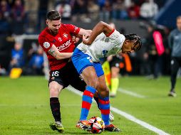 Los Culés vistieron su equipación blanca en la victoria ante el Osasuna. EFE/Juan Carlos Cárdenas