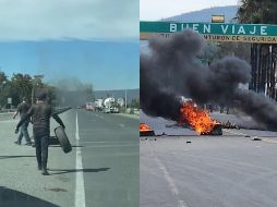 Los hechos se registraron sobre la Carretera Santa Rosa - La Barca, bloqueando la vía a la altura del poblado de Cuitzeo. ESPECIAL