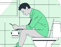 Aquellos que pasan mucho tiempo en el inodoro, especialmente mientras usan sus dispositivos móviles, podrían estar expuestos a bacterias. ESPECIAL/FREEPIK 